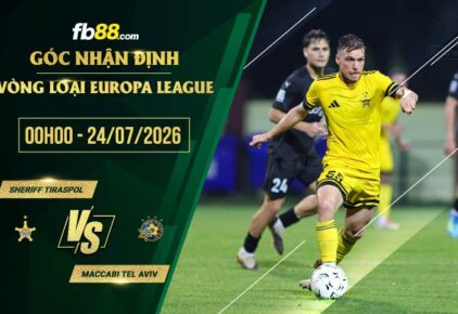 fb88-bảng kèo trận đấu Sheriff Tiraspol vs Maccabi Tel Aviv