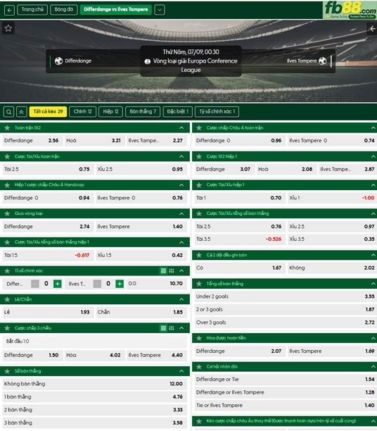 fb88-bang-keo-tran-dau-Differdange-vs-Ilves-Tampere-09-07-2026