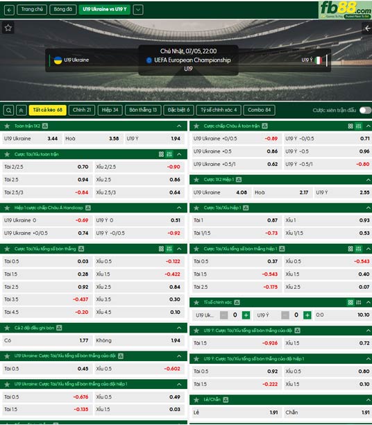 fb88-ty-le-tran-dau-U19-Ukraine-vs-U19-Italia-05-07-2026