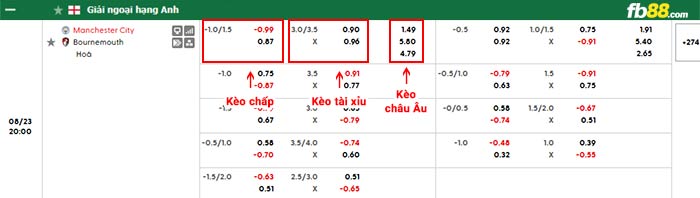 fb88-bảng kèo trận đấu Man City vs Bournemouth