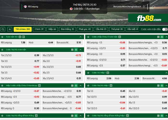 fb88-bảng kèo trận đấu Leipzig vs Monchengladbach