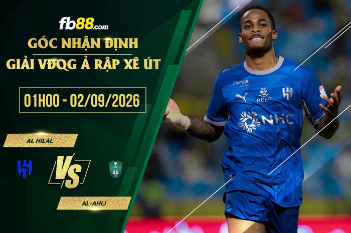 fb88-soi kèo Al Hilal vs Al-Ahli