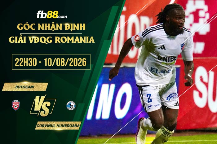 fb88-soi kèo Botosani vs Corvinul Hunedoara