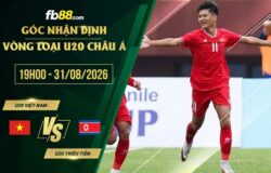 fb88-soi kèo U20 Việt Nam vs U20 Triều Tiên
