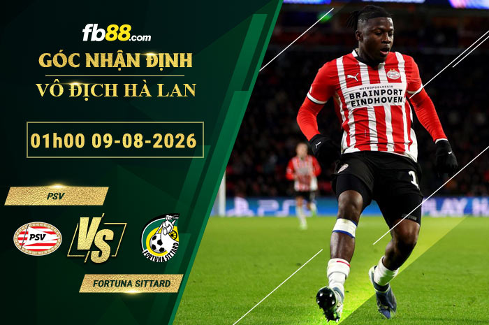 fb88-soi-keo-tran-dau-PSV-vs-Fortuna-Sittard-08-08-2026