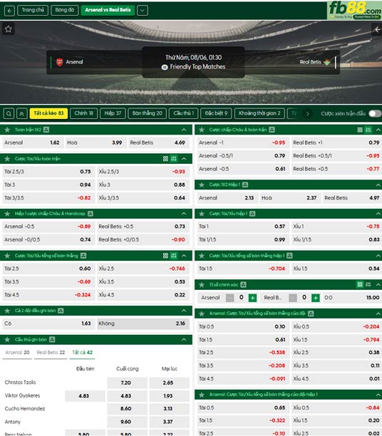 fb88-ty-le-tran-dau-Arsenal-vs-Betis-06-08-2026