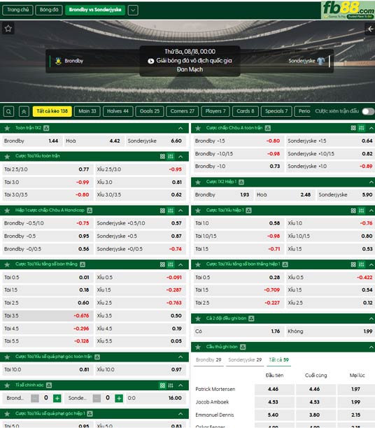 fb88-thong-so-tran-dau-Brondby-vs-Sonderjyske-18-08-2026