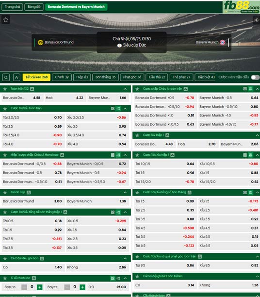 fb88-ty-le-tran-dau-Dortmund-vs-Bayern-Munich-23-08-2026