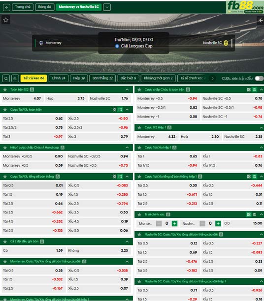 fb88-ty-le-tran-dau-Monterrey-vs-Nashville-13-08-2026