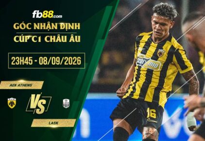 fb88-soi kèo AEK Athens vs LASK
