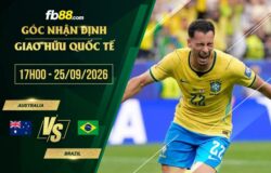 fb88-soi kèo Australia vs Brazil