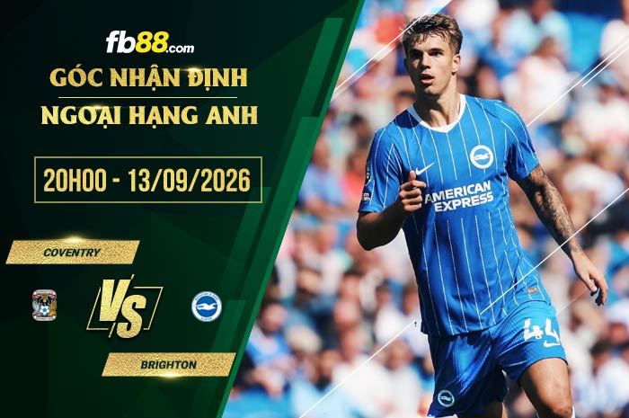fb88-soi kèo Coventry vs Brighton