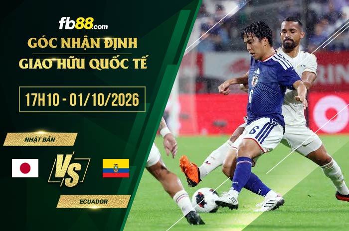 fb88-soi kèo Nhật Bản vs Ecuador