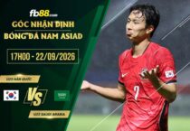 fb88-soi kèo U23 Hàn Quốc vs U23 Saudi Arabia