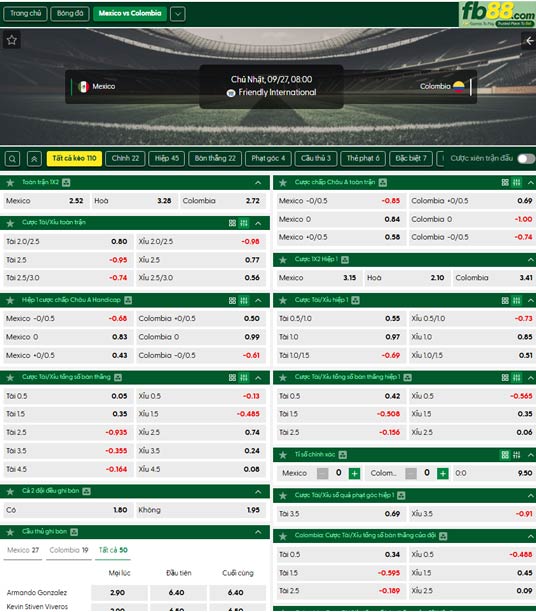 fb88-ty-le-tran-dau-Colombia-vs-Mexico-27-09-2026