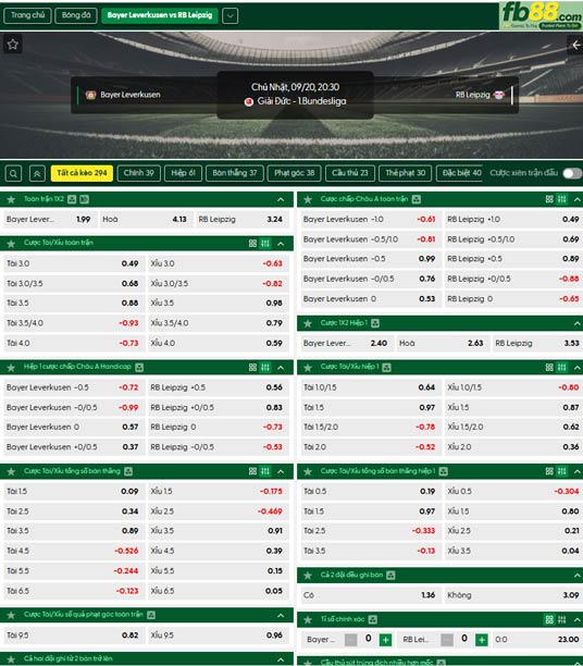 fb88-ty-le-tran-dau-Leverkusen-vs-Leipzig-20-09-2026