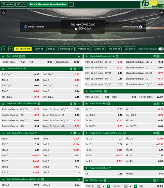 fb88-ty-le-tran-dau-PSG-vs-Slovan-Bratislava-10-09-2026