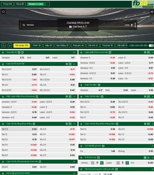 fb88-ty-le-tran-dau-Venezia-vs-Lazio-20-09-2026