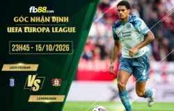 fb88-soi kèo Lech Poznan vs Leverkusen