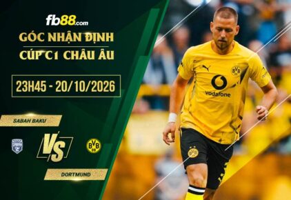 fb88-soi kèo Sabah Baku vs Dortmund