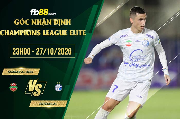 fb88-soi kèo Shabab Al Ahli vs Esteghlal