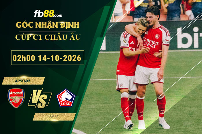 fb88-soi-keo-tran-dau-Arsenal-vs-Lille-14-10-2026