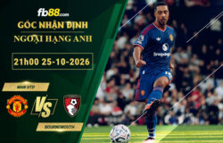 fb88-soi-keo-tran-dau-Man-Utd-vs-Bournemouth-25-10-2026