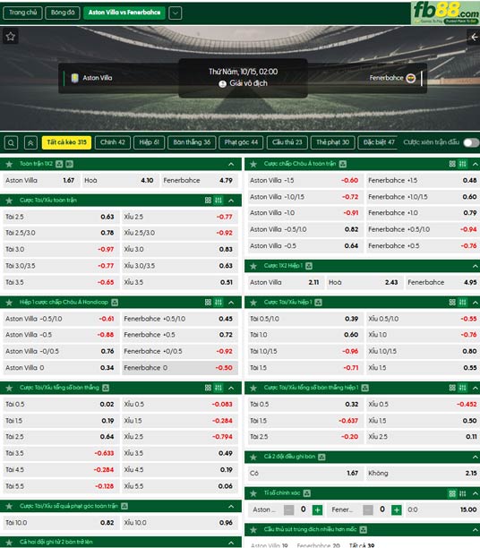 fb88-ty-le-tran-dau-Aston-Villa-vs-Fenerbahce-15-10-2026
