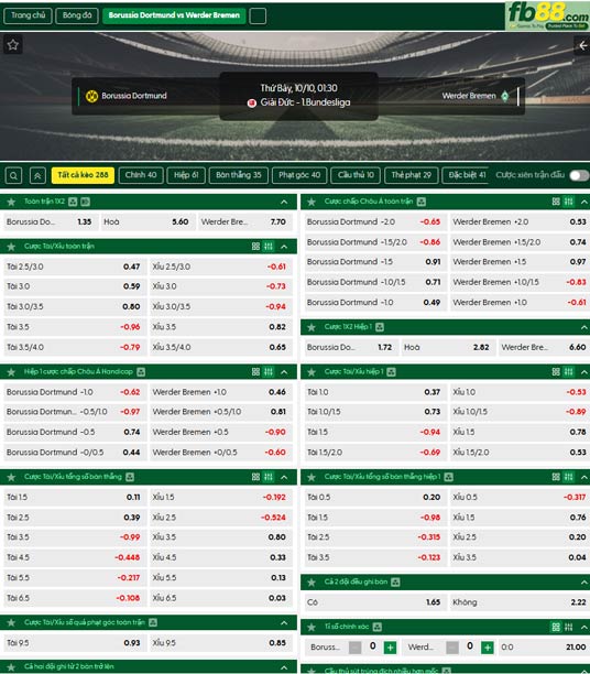 fb88-ty-le-tran-dau-Dortmund-vs-Werder-Bremen-10-10-2026