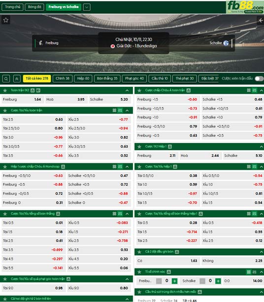 fb88-ty-le-tran-dau-Freiburg-vs-Schalke-11-10-2026
