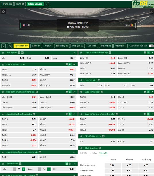 fb88-ty-le-tran-dau-Lille-vs-Lens-31-10-2026