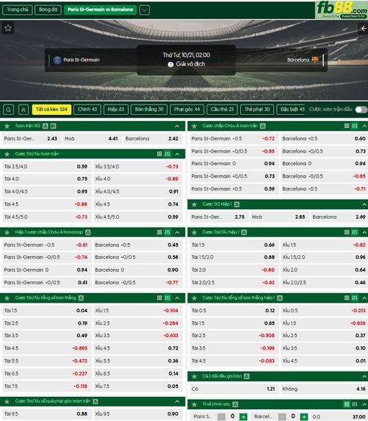 fb88-ty-le-tran-dau-PSG-vs-Barcelona-21-10-2026