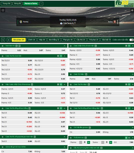 fb88-ty-le-tran-dau-Parma-vs-Torino-20-10-2026