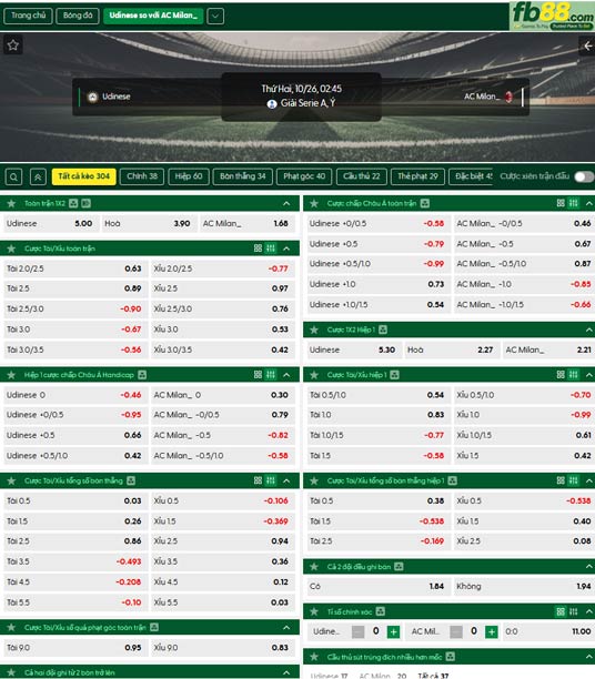 fb88-ty-le-tran-dau-Udinese-vs-AC-Milan-26-10-2026