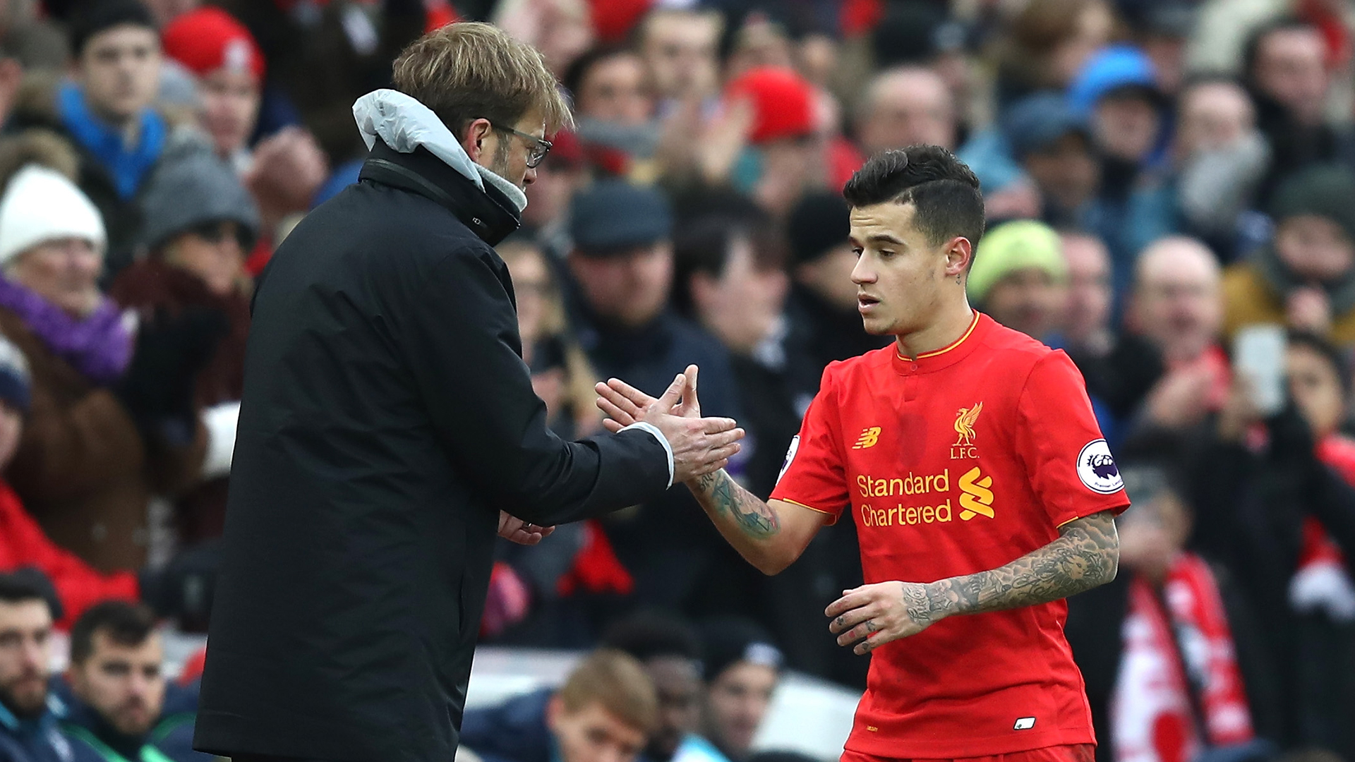 Philippe Coutinho Jurgen Klopp liverpool