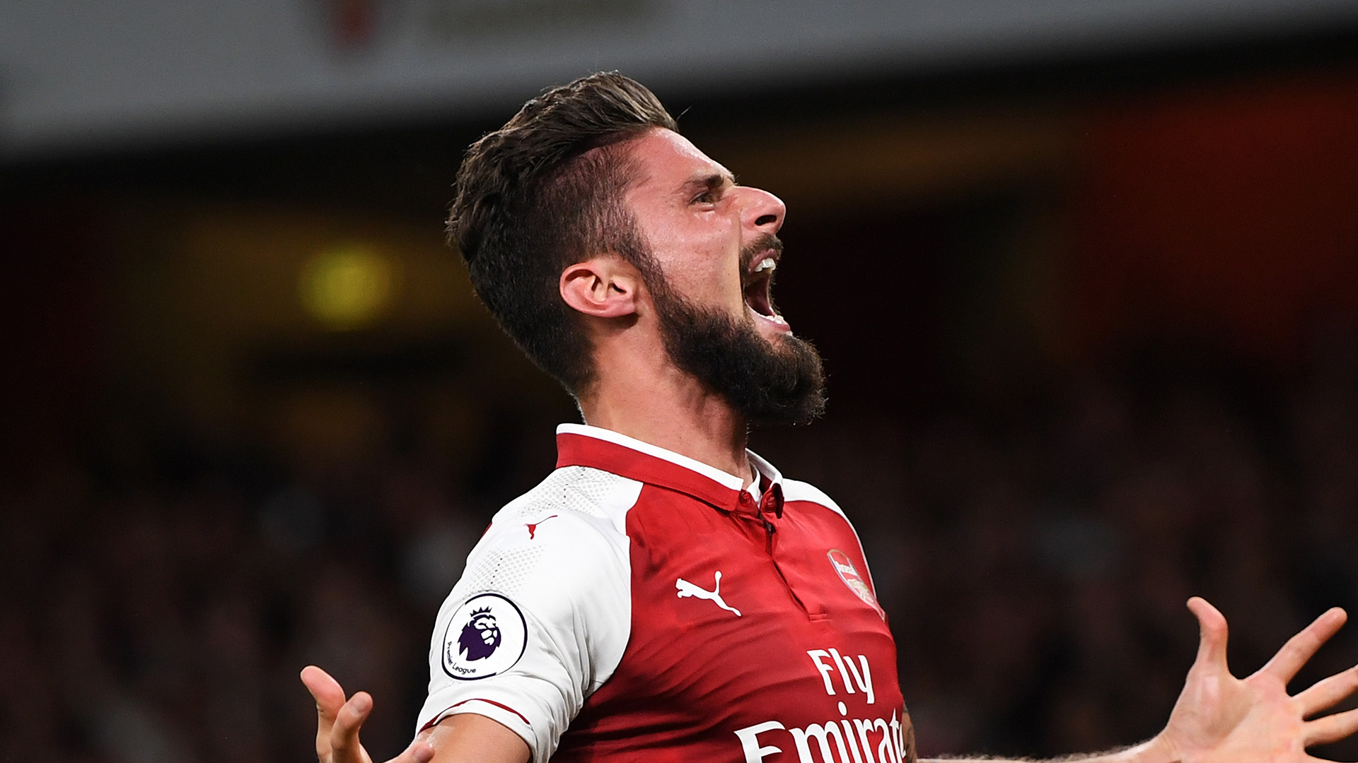 baron olivier of bir Giroud Arsenal leicestershire City Premier League
