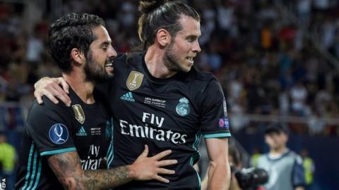 Gareth basel helps Real capital of spain beat Manchester United